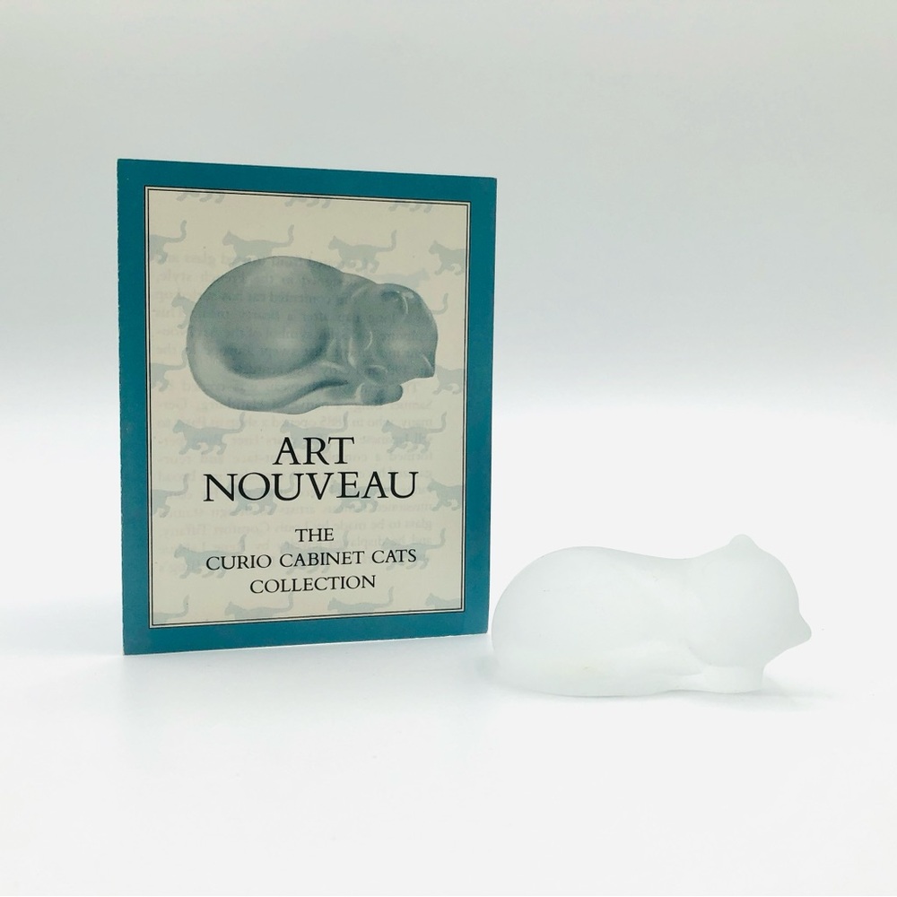 The Franklin Mint Curio Cabinet Cats - Art Nouveau